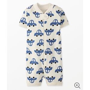 Baby two way zip shortie sleeper with cars by Hanna Anderson